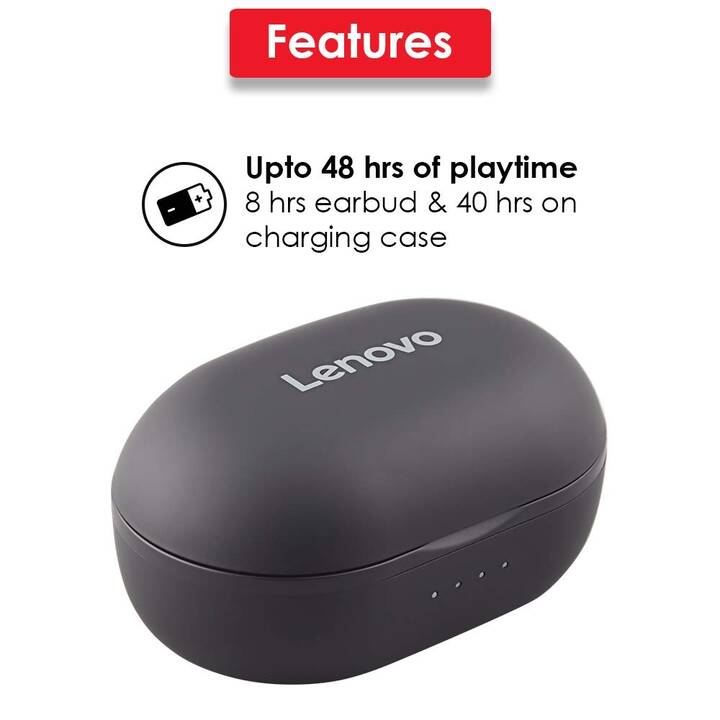 LENOVO HT10 Pro (Earbud, Bluetooth 5.0, Schwarz)