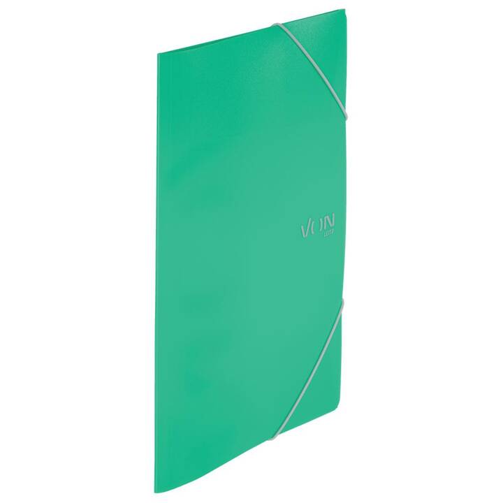LEITZ Cartellina con elastico Von (Verde, A4, 1 pezzo)