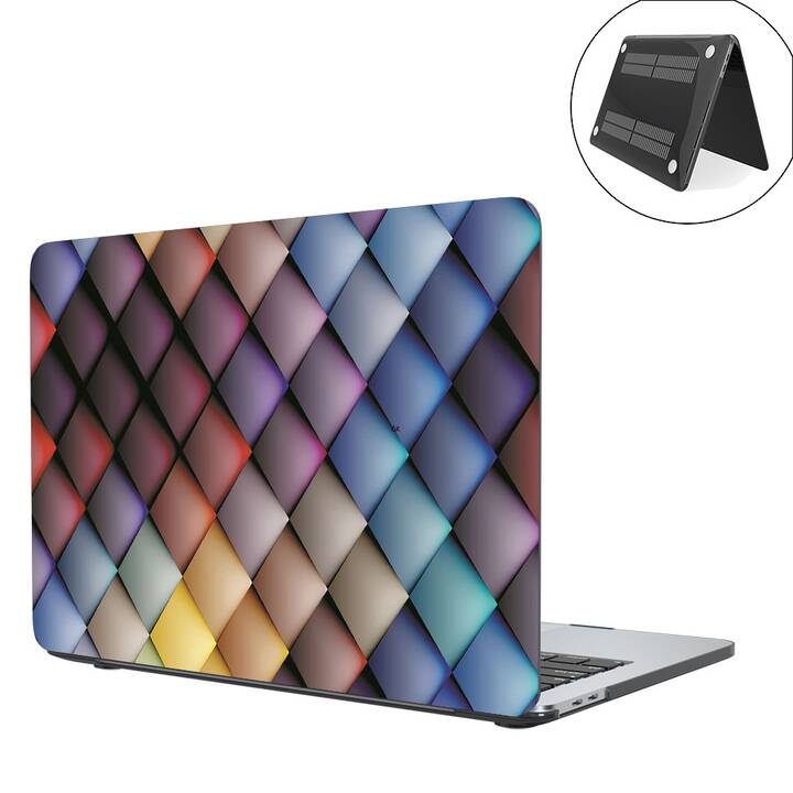 EG coque pour MacBook Air 13" (puce Apple M1) (2020) - multicolore - géométrique