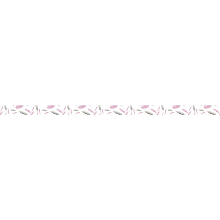 URSUS Washi Tape Set Tropic Flamingo (Argento, Rosa, 10 m)