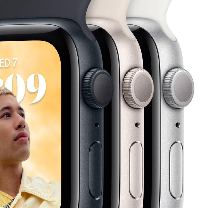APPLE Watch SE 2022 GPS (40 mm, Aluminium, Galileo, QZSS, GLONASS, GPS)