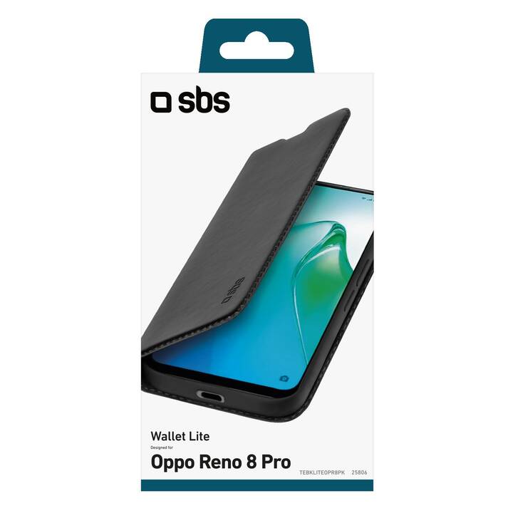 SBS Flipcover (Oppo Reno 8 Pro, Black)