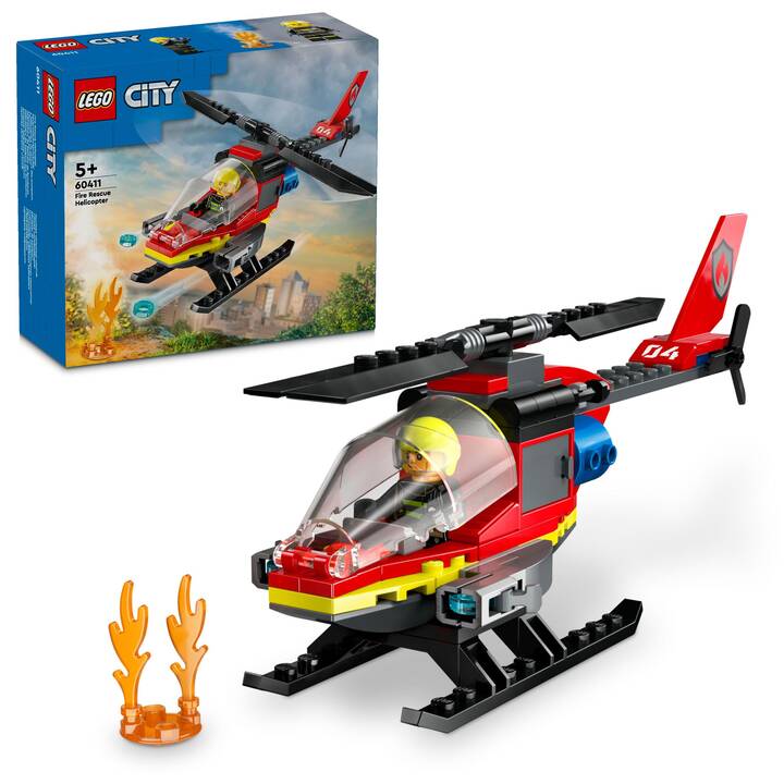 LEGO City L’hélicoptère de secours des pompiers (60411)