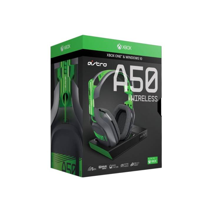 ASTRO GAMING A50 HD + Base Station (Over-Ear, Nero, Verde, Grigio) -  Interdiscount
