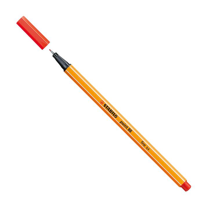 STABILO Point 88 Traceur fin (Rouge, 1 pièce)