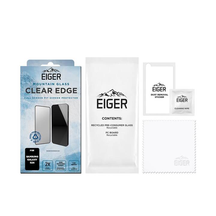 EIGER Displayschutzglas Clear Edge (Galaxy S24)
