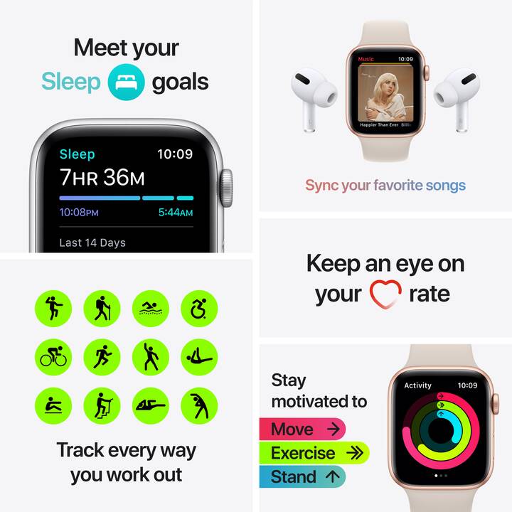 APPLE Watch Nike SE GPS (44 mm, Alluminio, GPS) - Interdiscount