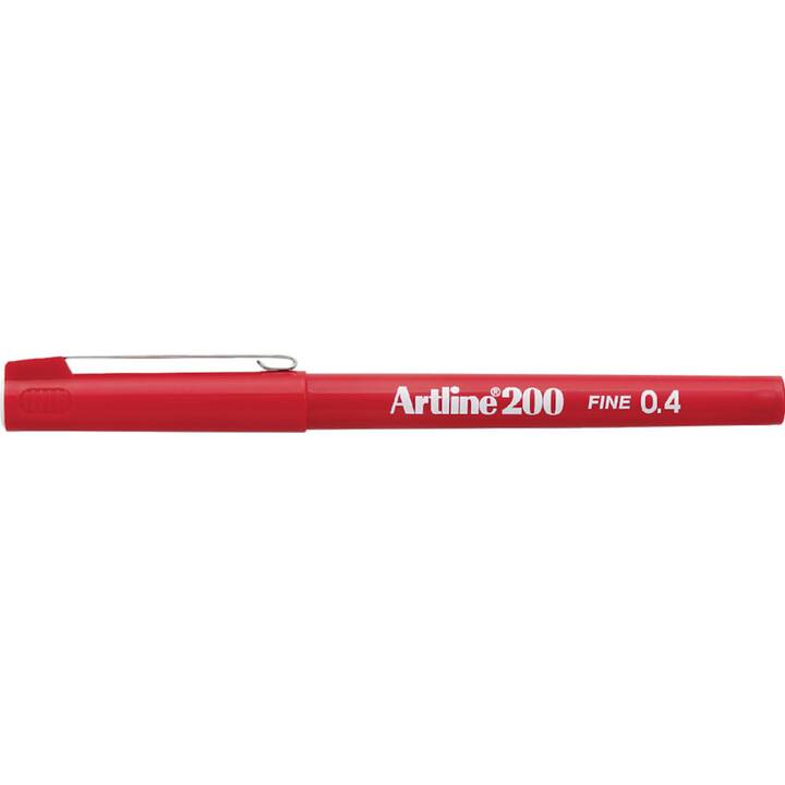 ARTLINE EK-200-R Penna a fibra (Rosso, 1 pezzo)