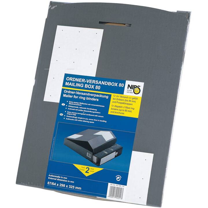 ELCO Versandbox Mailing Box 80 (325 cm x 298 mm x 8.7 mm, 2 Stück)