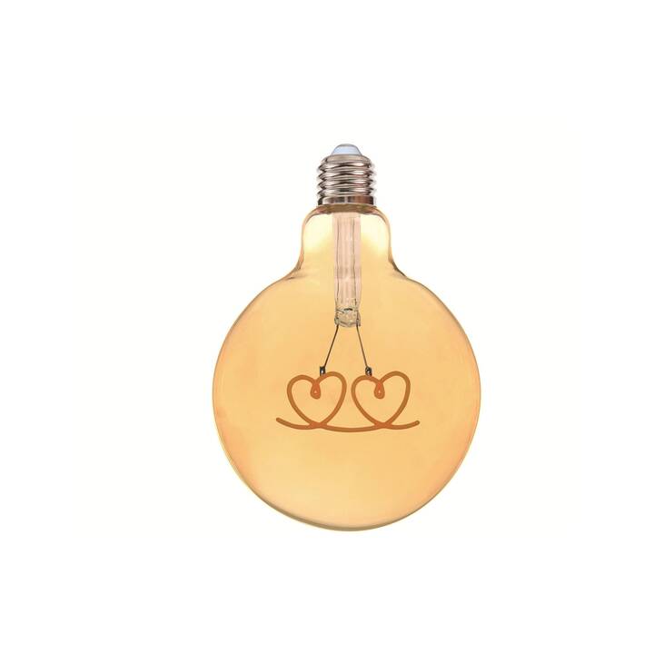 ILLURBANA Ampoule LED Double Hearts (E27, 4 W)