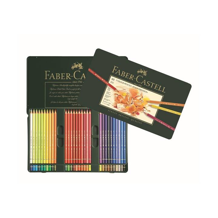 FABER-CASTELL Farbstift Polychromos (60 Stück)