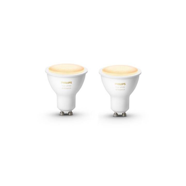 PHILIPS HUE Lampadina LED White Ambiance (GU10, ZigBee, Bluetooth, 5.5 W)