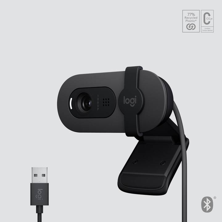 LOGITECH BRIO 105 Webcam (1920 x 1080, 1280 x 720, Noir)