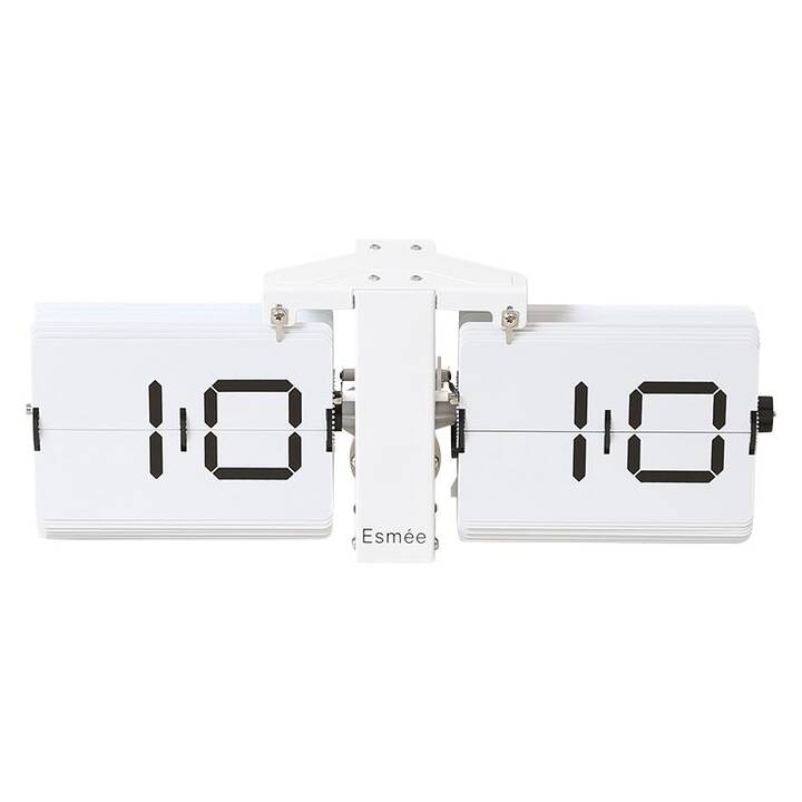 ESMÉE Flip Clock Horloge murale (Analogique, 36 cm)