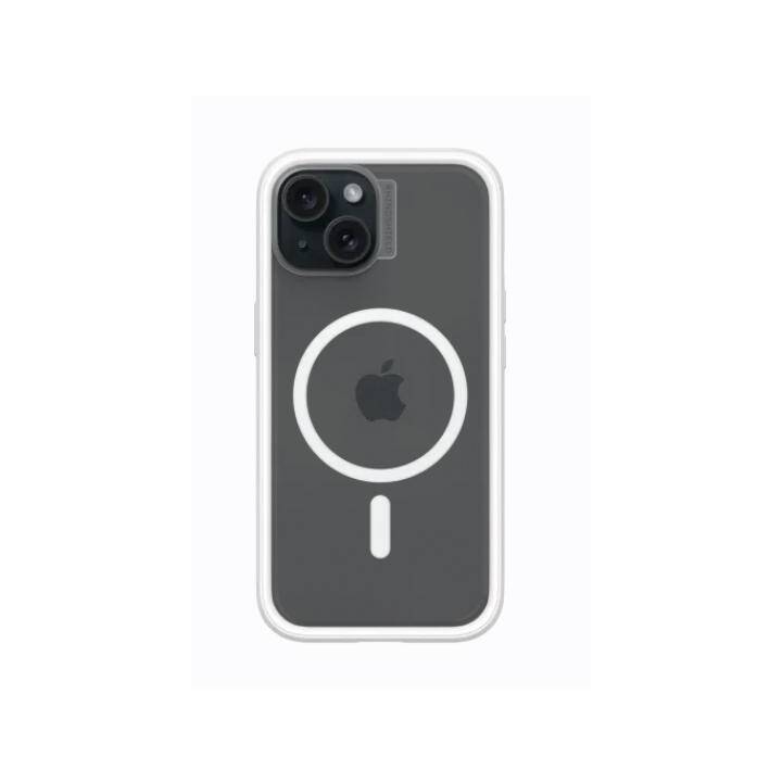 RHINOSHIELD Backcover MagSafe Mod NX (iPhone 15, Transparente, Bianco)