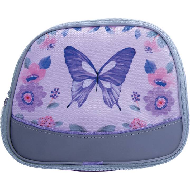 FUNKI Schulranzen Set Flexy-Bag Butterfly (28 l, Lila)