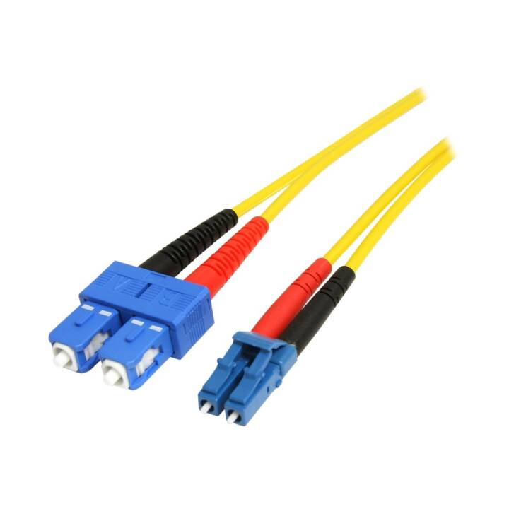 STARTECH.COM Single Mode 9/125 Duplex LSZH LC vers SC OS1 LWL / câble réseau fibre optique - 10 m - jaune