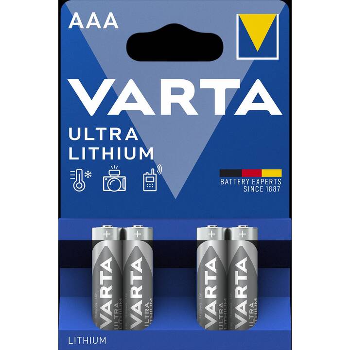 VARTA Batterie (AAA / Micro / LR03, 4 pièce)