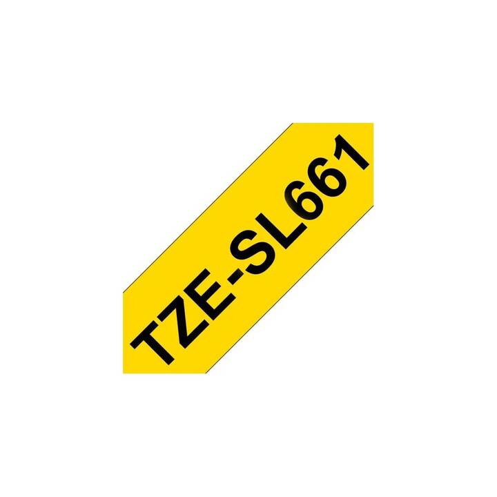 BROTHER TZE-SL661 Schriftband (Schwarz / Gelb, 36 mm)