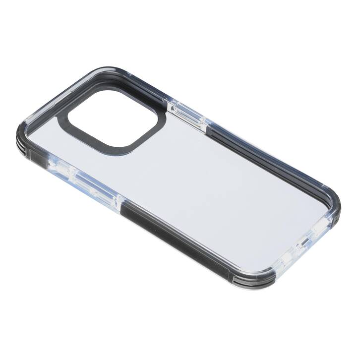 CELLULAR LINE Backcover Tetra Force Strong Guard (iPhone 14, Transparent, Schwarz)