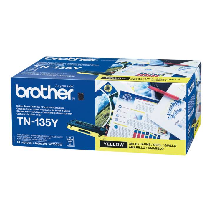 BROTHER TN135Y  (Cartouche individuelle, Jaune)