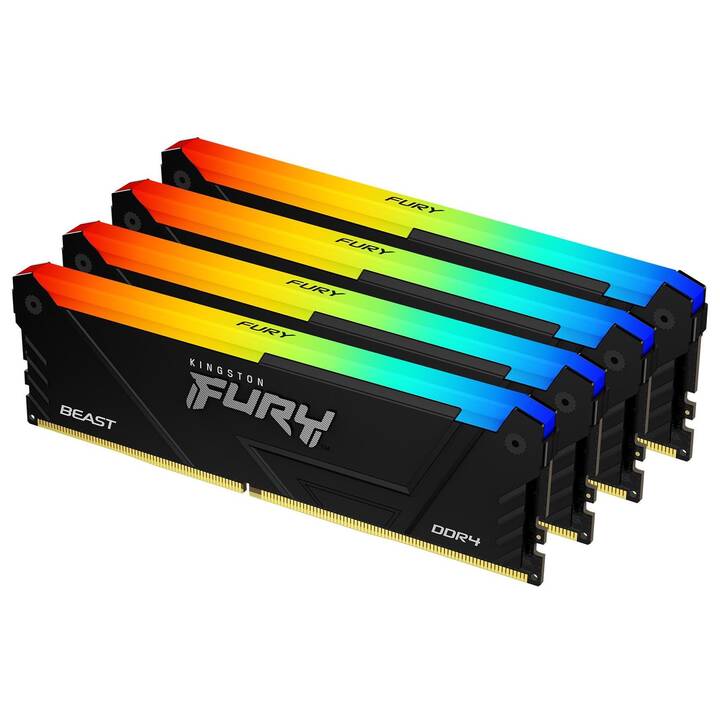 KINGSTON TECHNOLOGY Fury Beast (4 x 16 Go, DDR4 3200 MHz, DIMM 288-Pin)