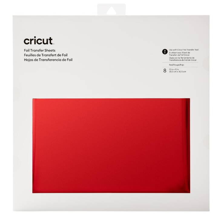 CRICUT Papier de transfert (30.5 cm x 30.5 cm, Rouge) - Interdiscount