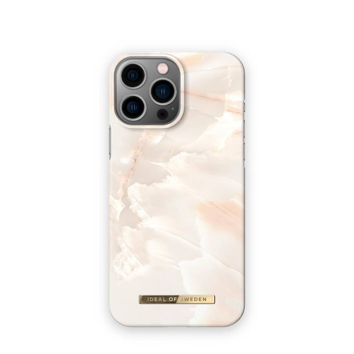 IDEAL OF SWEDEN Backcover Rose Pearl Marble (iPhone 14 Pro Max, Marmo, Albicocco, Bianco)