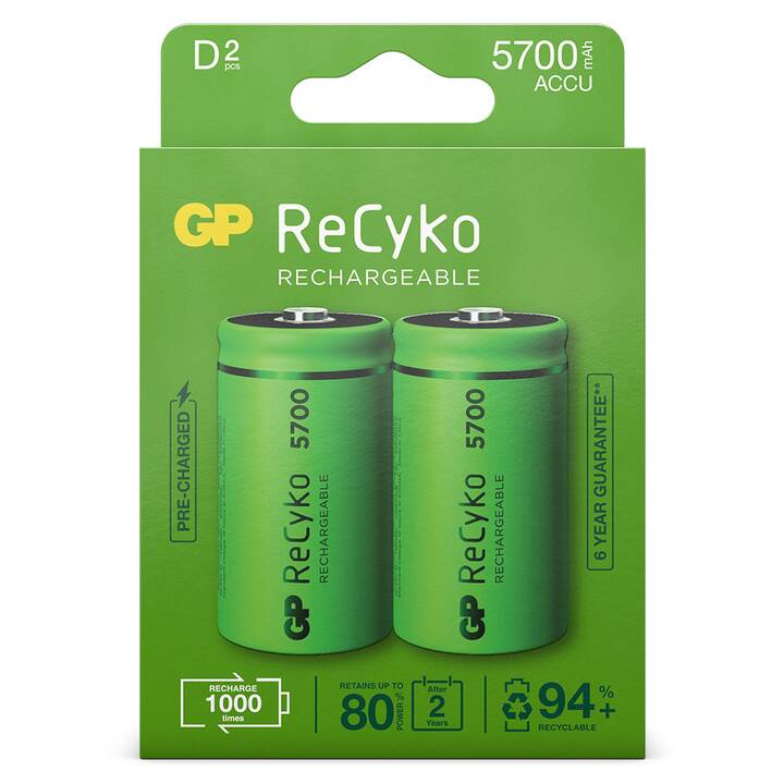 GP D Akku 5700 mAh NiMH ReCyko
