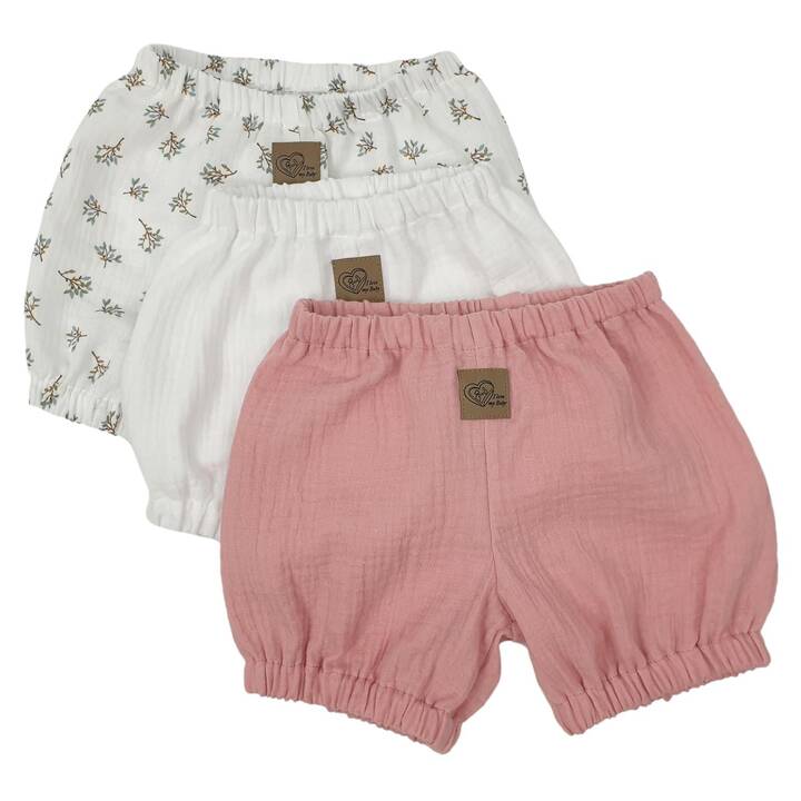BISAL Pantaloncini bambini (Bianco, Rosa)