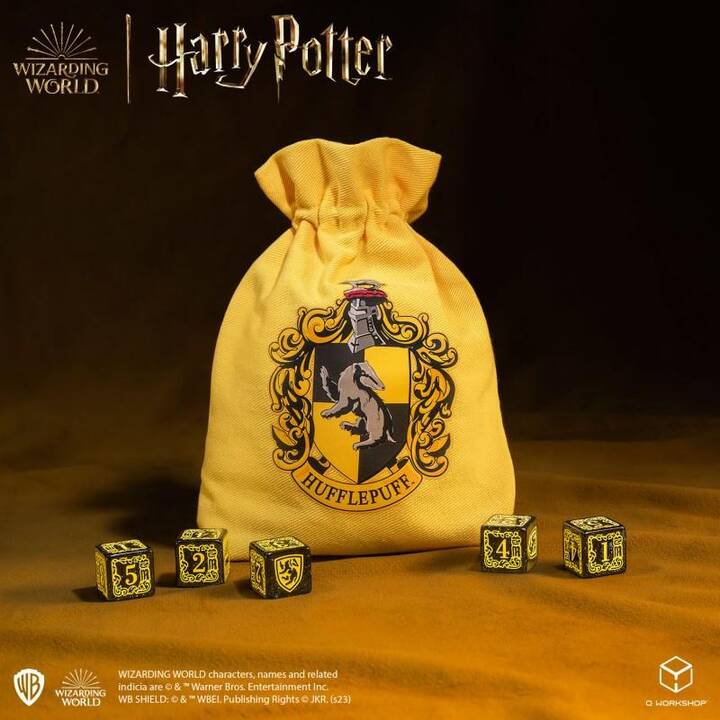 Q WORKSHOP Harry Potter Hufflepuff Set dei dadi (6 Parti)