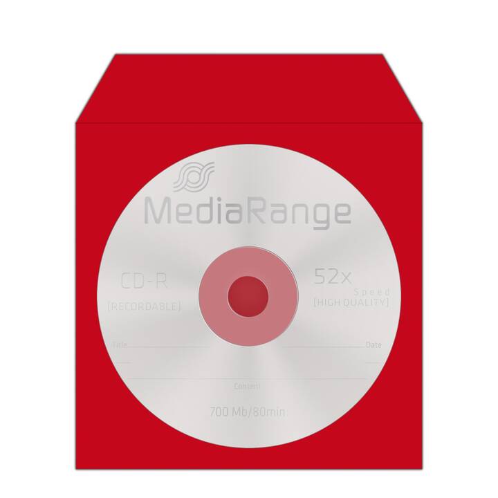 MEDIARANGE Aufbewahrungshülle (DVD, CD)