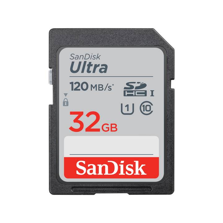 SANDISK SDHC Ultra (Class 10, 32 Go, 120 Mo/s)