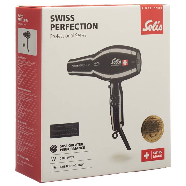 SOLIS Swiss Perfect (2300 W, Schwarz)