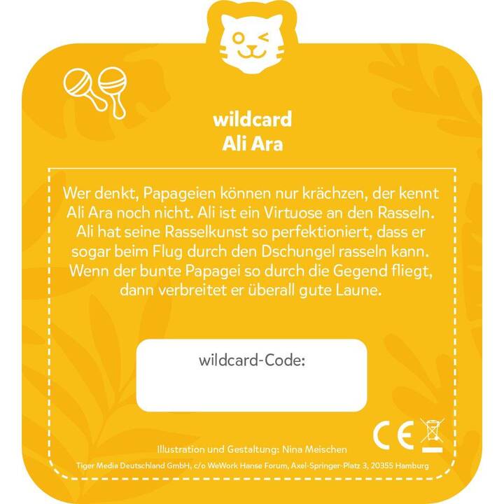 TIGERMEDIA Zugangsticket Wildcards (DE, Schweizerdeutsch, Tigerbox Touch)