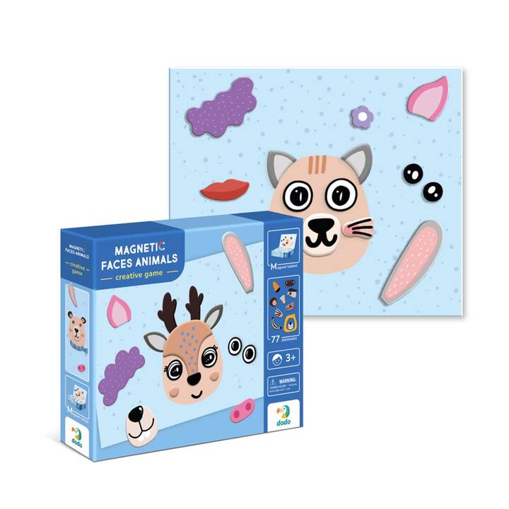 DODO Magnetic Faces Animals (Inglese)