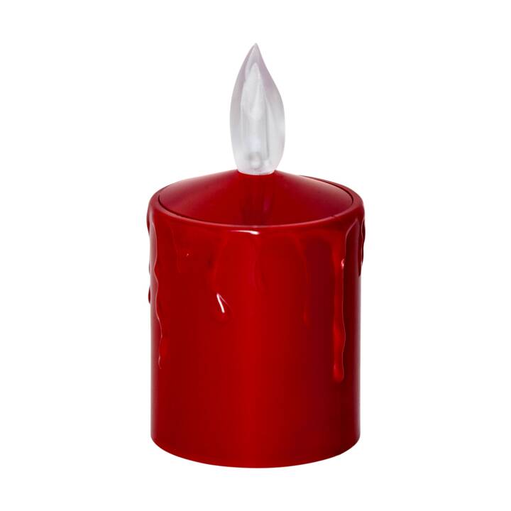 STAR TRADING Candela funeraria a LED (Rosso)
