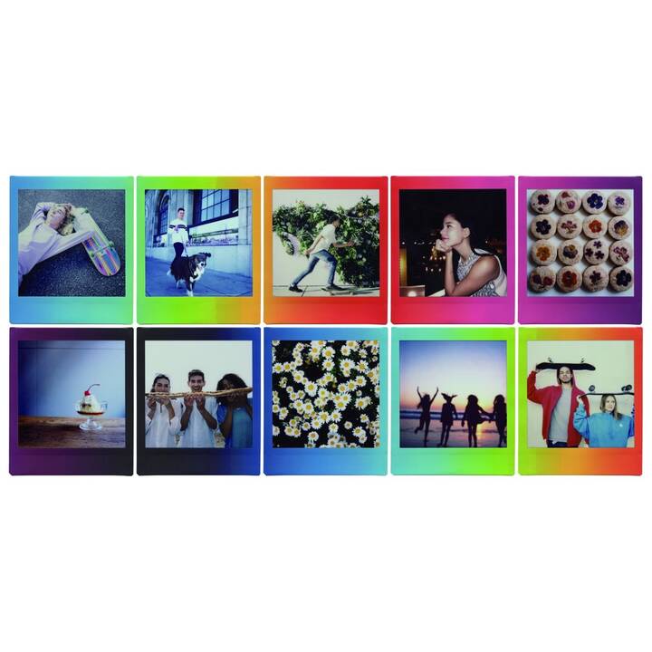 FUJIFILM Rainbow Pellicule instantané (Instax Square, Multicolore)