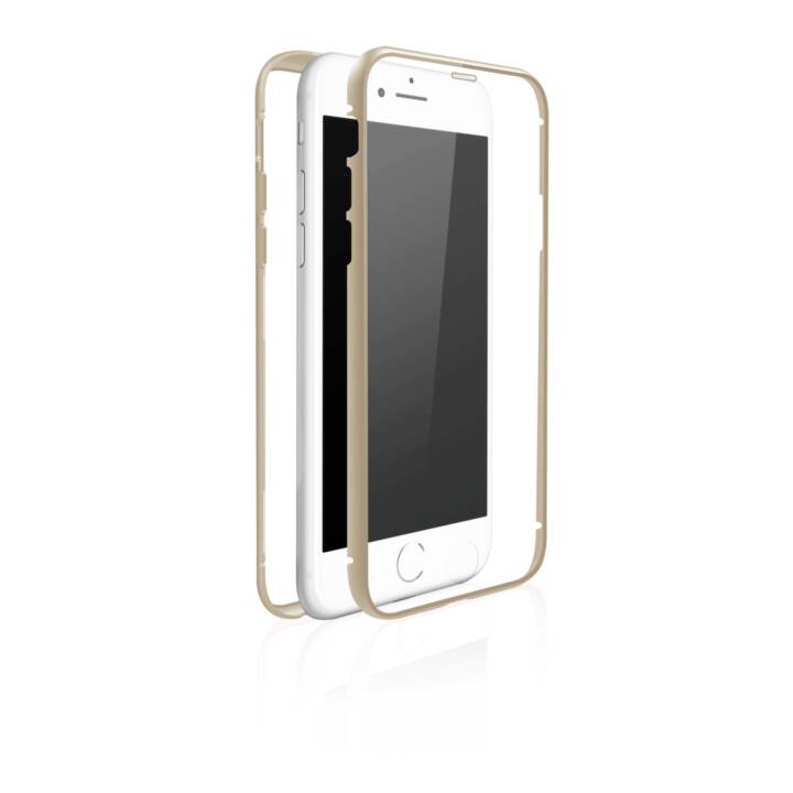 WHITE DIAMONDS Coque rigide 360 (iPhone 8, iPhone 7, Transparent, Doré)