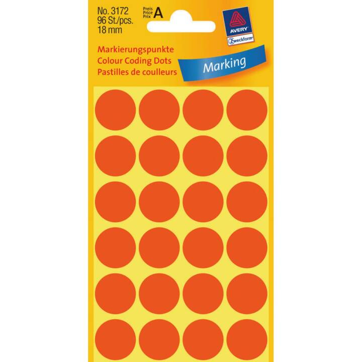 AVERY ZWECKFORM Sticker (Rot)