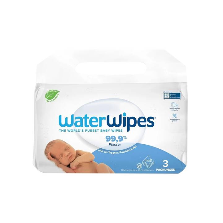 WATERWIPES Baby Feuchttücher (144 Stück)