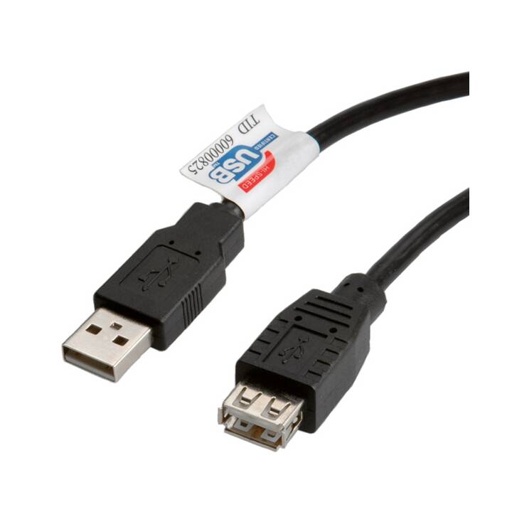 ROLINE USB-Kabel (USB 2.0 Typ-A, USB 2.0 Typ-A, 3 m)