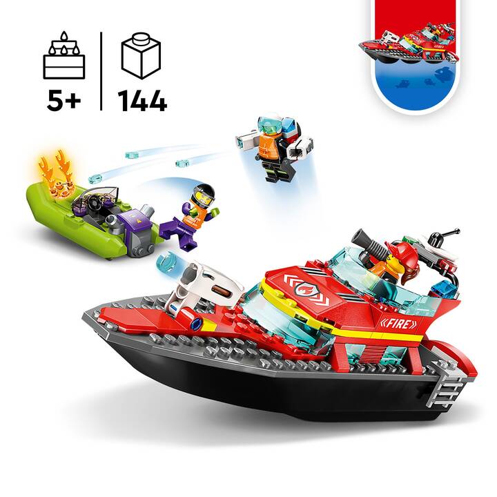 LEGO City Le Bateau de Sauvetage des Pompiers (60373)