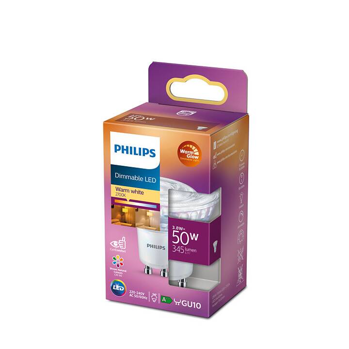 PHILIPS Ampoule LED (GU10, 3.8 W)