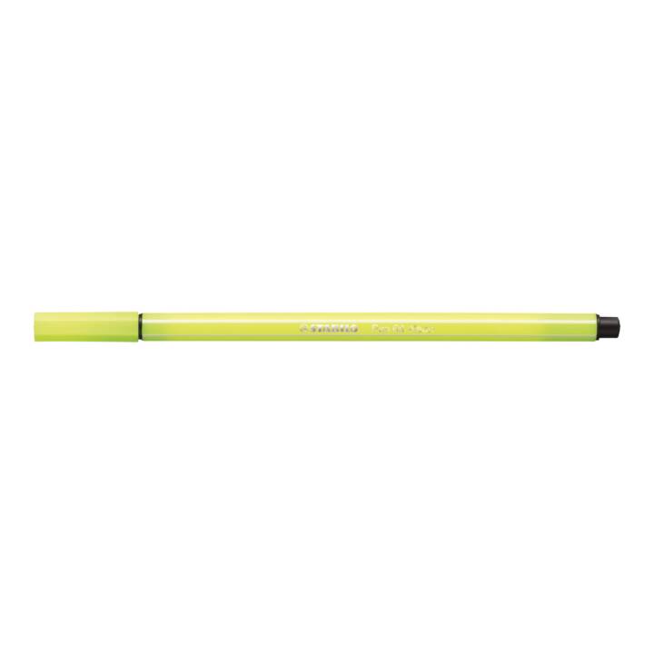 STABILO 68 Crayon feutre (Jaune néon, 1 pièce)