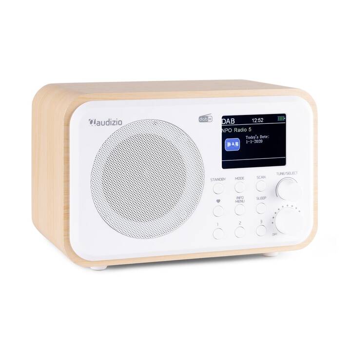 AUDIZIO Milan Radio per cucina / -bagno (Natura, Bianco)