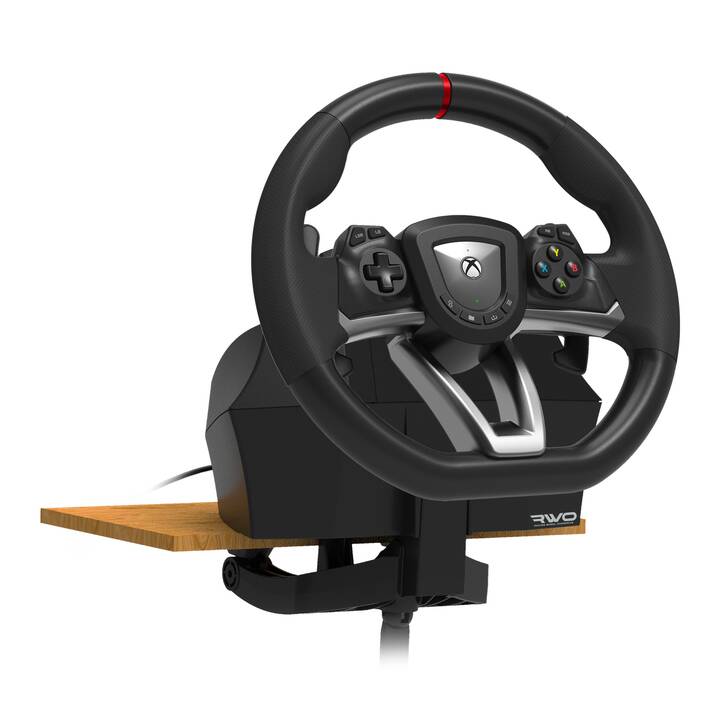 HORI Racing Wheel Overdrive Volante e pedali (Nero, Argento)