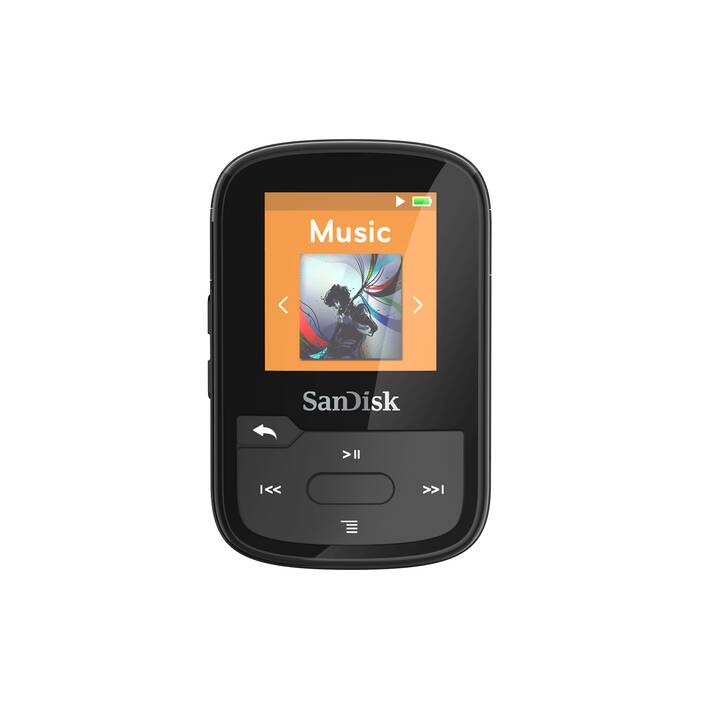 SANDISK Lettori MP3 Clip Sport Plus (32 GB, Nero)