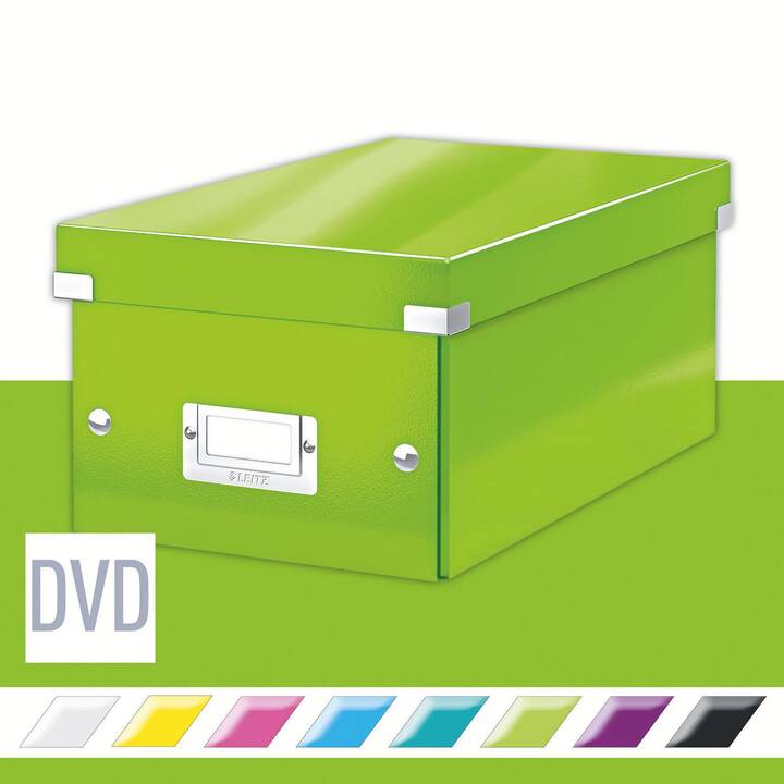 LEITZ Contenitori portaoggetti Click & Store WOW DVD (14.7 cm x 35.2 cm x 20.6 cm)