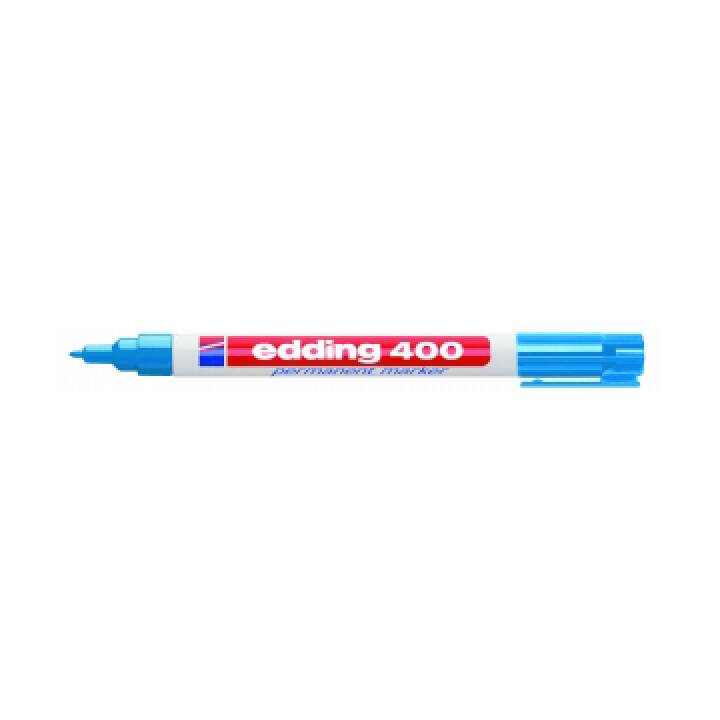 EDDING Marqueur permanent 400 (Bleu, 1 pièce)
